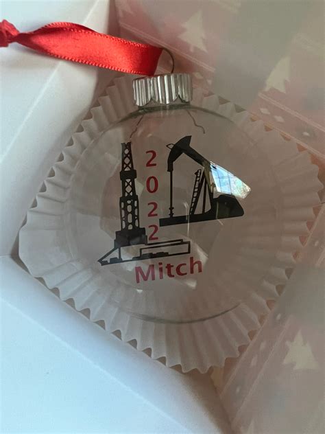 Oil Field Derrick 'floating' Christmas Ornament, Oil Rig, Drilling ...