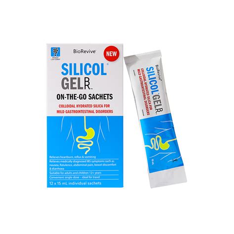 Silicol®gel On The Go Sachets Ibs And Heartburn Relief 12 X 15ml Biorevive