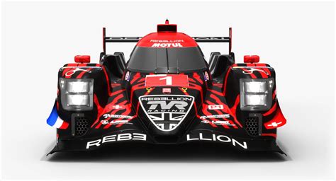 Rebellion Racing R13 LMP1 WEC Season 2018 2019 3D Model 89 3ds Dxf