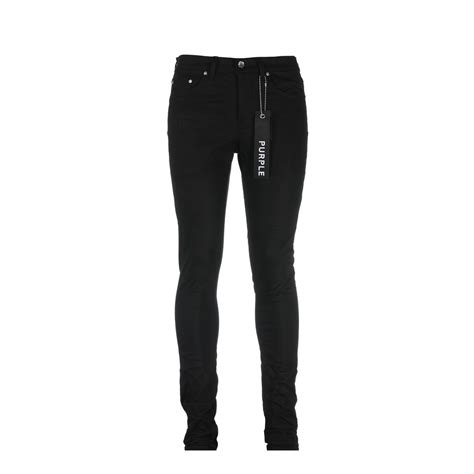 Purple Brand Black Tag P001 Raw Black Mens Designer Jeans