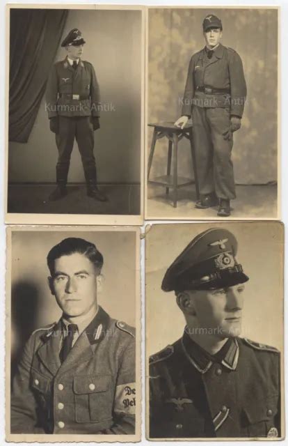 R Foto Wehrmacht Studio Portrait Soldat Luftwaffe Heer Uniform