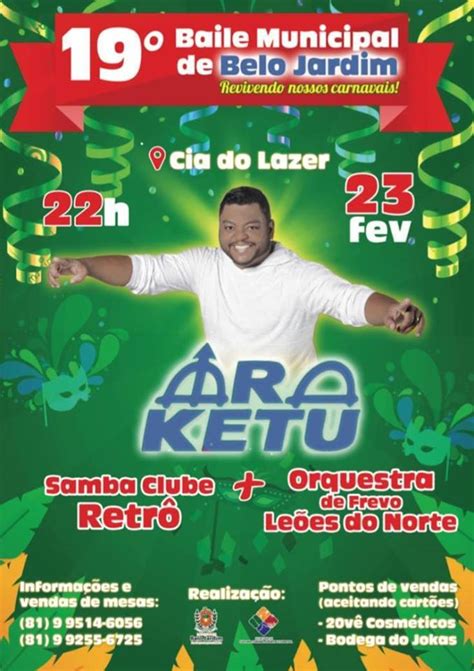 Confira a Programação do 19 Baile Municipal de Belo Jardim PE