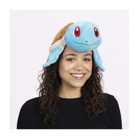 Squirtle Pok Mon Partner Plush Hat One Size Adult Pok Mon Center