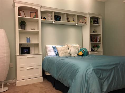 Bed Bridge Bookcase Ana White Bookshelf Headboard Diy Bed