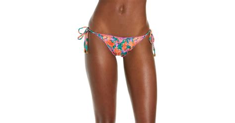 ViX Monet Ripple Side Tie Bikini Bottoms Lyst