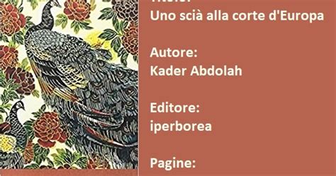 Kronos Books Uno Sci Alla Corte Deuropa Kader Abdolah