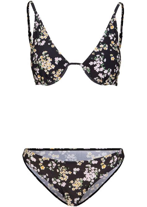 BIKINI 2 CZĘŚCIOWE W KWIATY BONPRIX 42 13899365533 oficjalne archiwum Allegro