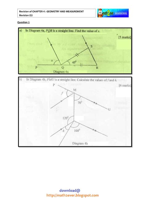 geometry  measurement revision  engineering mathematics