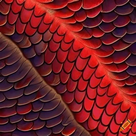 Dragon Scales In Red Color On Craiyon