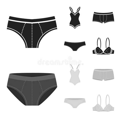 Vector Illustration Of Bikini And Fashion Logo Collection Of Bikini And Swimsuit Stock Symbol
