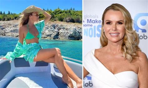 Amanda Holden Showcases Cleavage In Jaw Dropping Bikini Snap As She Soaks In The Sun Celebrity
