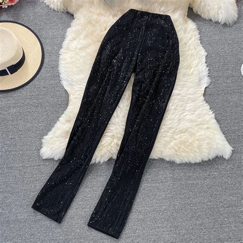 Ruffle Sexy Short Hot Drill Smocked Top Two Piece Suit High Waist Stretch Trousers Female