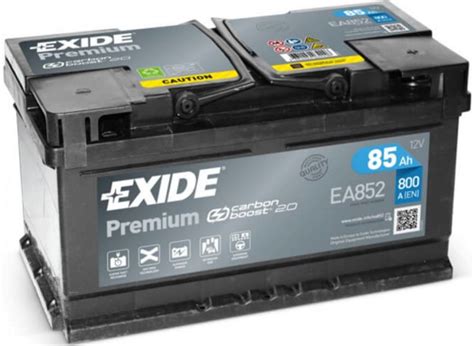 Exide Premium Carbon Boost 12V 85Ah 800A EA 852 pravá Bonatrade