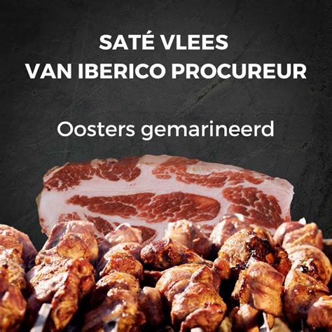 SatÉ Vlees Van Iberico Procureur De Slager Thuis