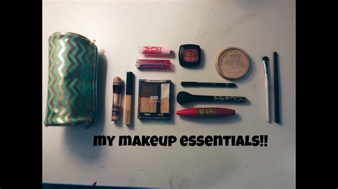 My Makeup Essentials All Drugstore Products Serenarose22 Youtube