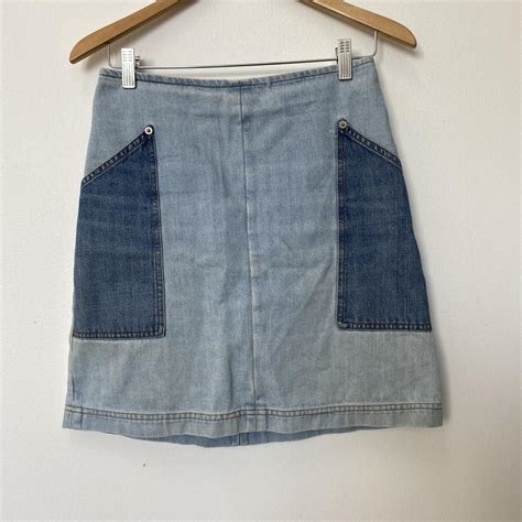 Gorman 70 Style Blue Denim Mini Skirt Size 10 Depop