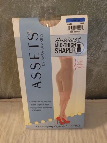 ASSETS By Sara Blakely SPANX High Waist Mid Thigh Shaper Size 4 Nude 166B EBay