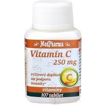 MedPharma Vitamin C 250 mg 107 tablet od 70 Kč Heureka cz