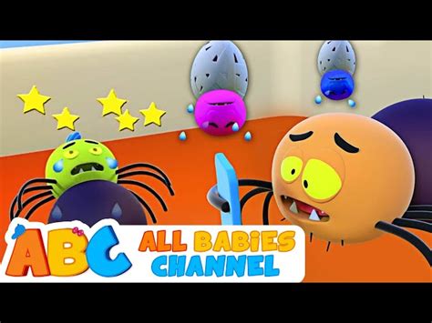 Five Funny Spiders Crawling On The Web + More Nursery Rhymes & Kids ...