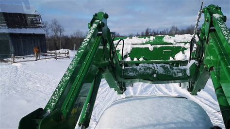 John Deere Tractor Snow Removal Pov Youtube