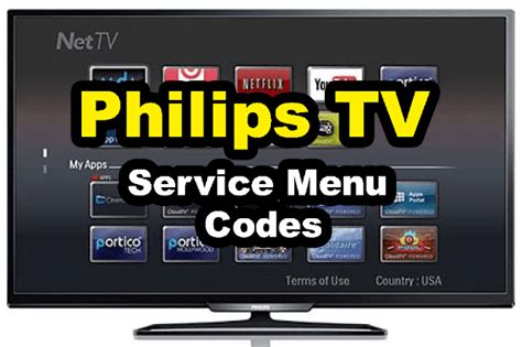 Philips Tv Service Menu Codes Collection Led Tv Tv Services Philips