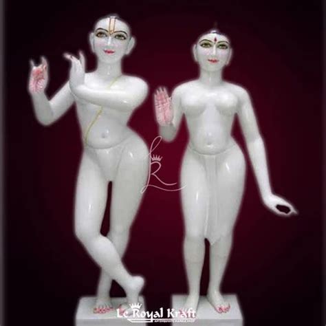 Iskcon Radha Krishna Marble Statue At Rs Marble Iskcon Radha