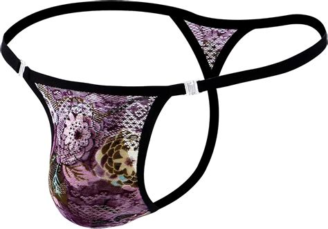 Feoya Herren Sexy Hot Pouch G String T Back Boxer Briefs Durchsichtig Tanga Sex Dessous Amazon