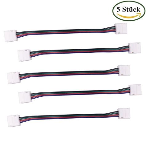 LitaElek Connettore LED Strip RGB 5050 Cavo Prolunga Per Nastro LED A 4