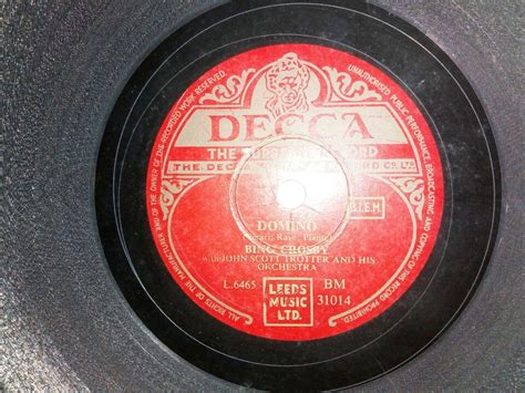 Bing Crosby Decca Rare Rpm Record Vg Ebay