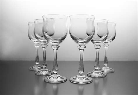 Crystal Wine Glasses Mikasa Ardmore Set Of Barware Discontinued