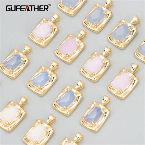 GUFEATHER MD16 Jewelry Accessories 18k Gold Plated Nickel Free Copper