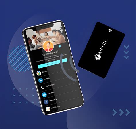 Carte de visite connectée NFC KIPFUL 100 Personnalisable