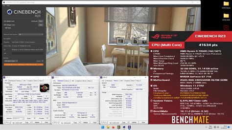 Cornerjack S Cinebench R Multi Core With Benchmate Score Cb