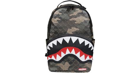 Sprayground Pattern Over Camo Backpack in Gray | Lyst