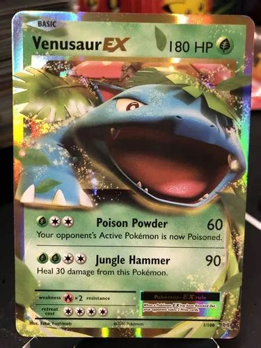 Carta Pok Mon Ultra Rara Venusaur Ex Xy Evolutions En Venta En La