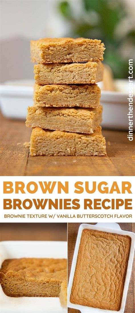 Brown Sugar Brownies Recipe Chewy Buttery Dinner Then Dessert