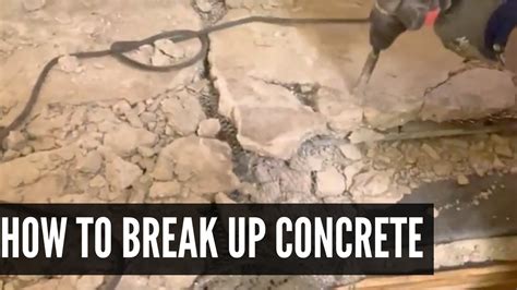 How To Break Up Concrete Concrete Countertop Youtube