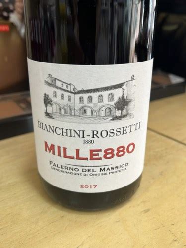 Bianchini Rossetti Mille880 Falernon Del Massico Vivino Brasil