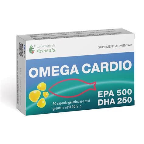 Omega Cardio 30 Capsule Moi Laboratoarele Remedia Dr Max Farmacie