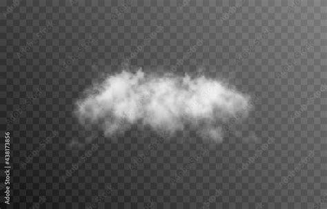 Vector cloud or smoke on an isolated transparent background. Cloud ...