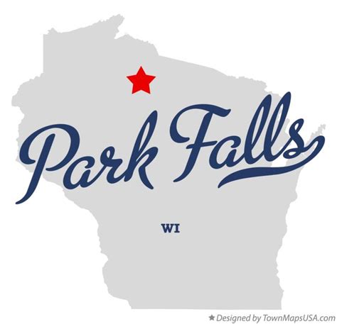 Map of Park Falls, WI, Wisconsin