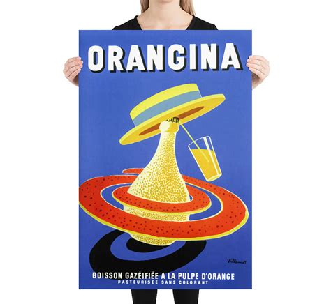 Orangina Poster Vintage Orangina Advertisement 1930s Italy