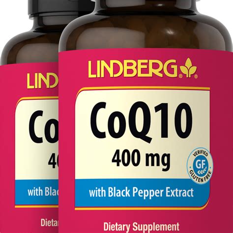 Coq10 400 Mg 120 Quick Release Softgels 2 Bottles Lindberg