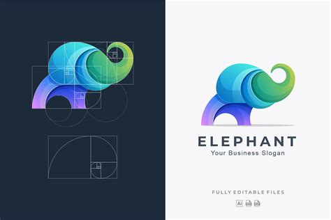 Elephant Colorful Logo – MasterBundles