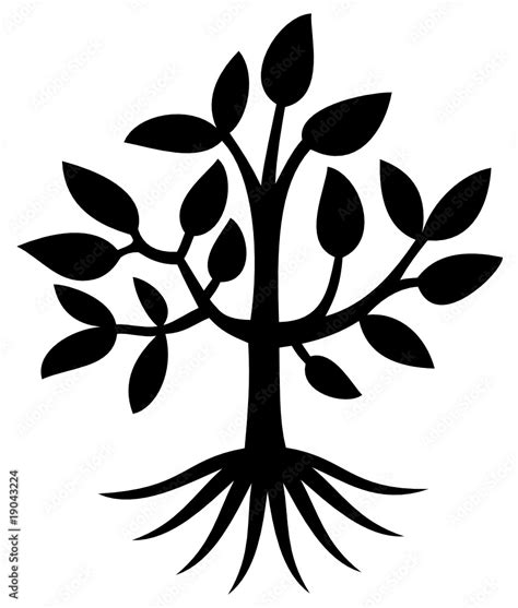 Arbre - Tree - ( Silhouette - Dessin - Illustration - Vecteur ) Stock ...