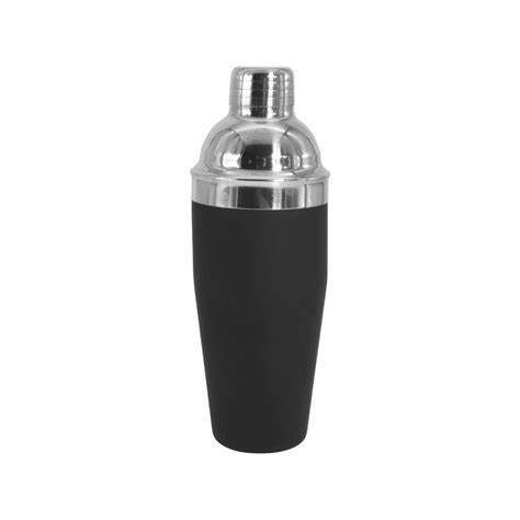 Bar Butler Cocktail Shaker Soft Touch Finish Black 750ml 235x85mm Di