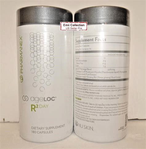 Nu Skin Nuskin Pharmanex AgeLOC R2 Day Vitality 180 Capsules Sealed