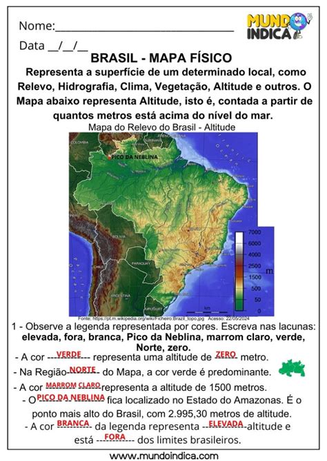 Aula De Geografia 4 Ano - 20 Atividades de Geografia para 4 ano Ensino Fundamental com Respostas