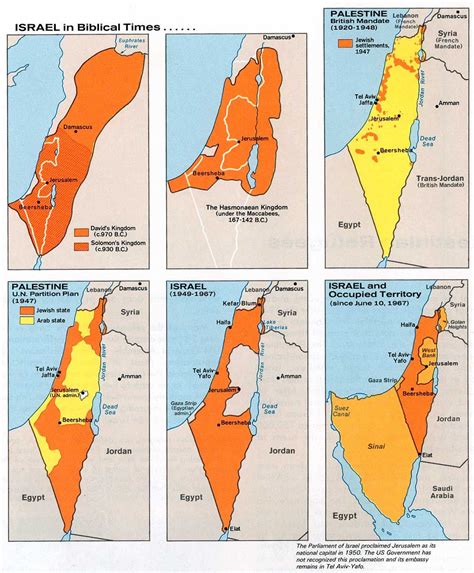 israel  jesus time  today map biblical  modern borders
