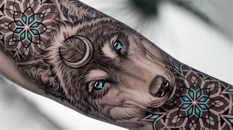 Realistic Wolf Geometric Tattoo Time Lapse Youtube